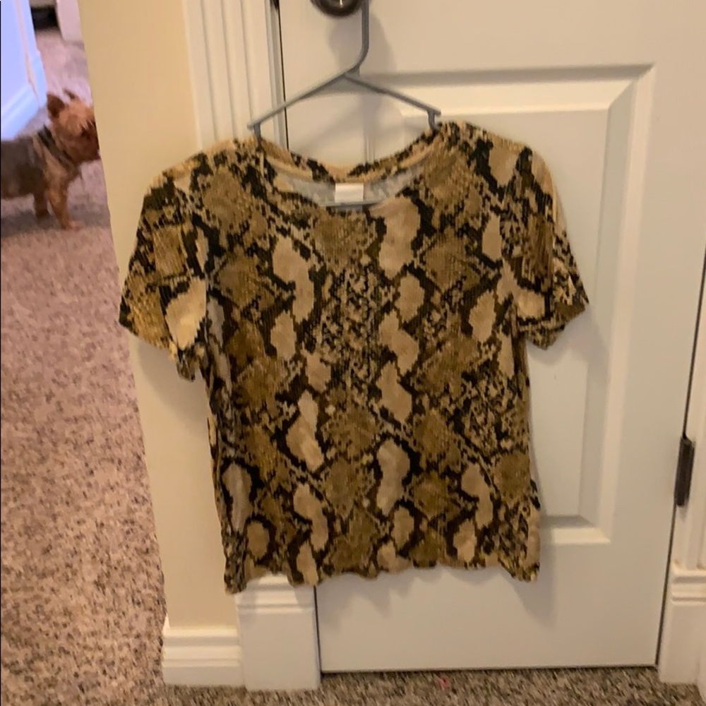 snake skin top